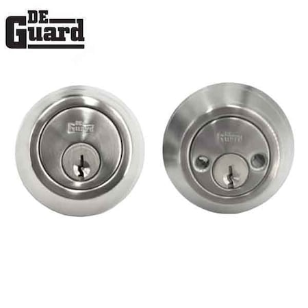 Deguard Dbl. Deadbolt Silver KW1 DDB02-SS-KW1